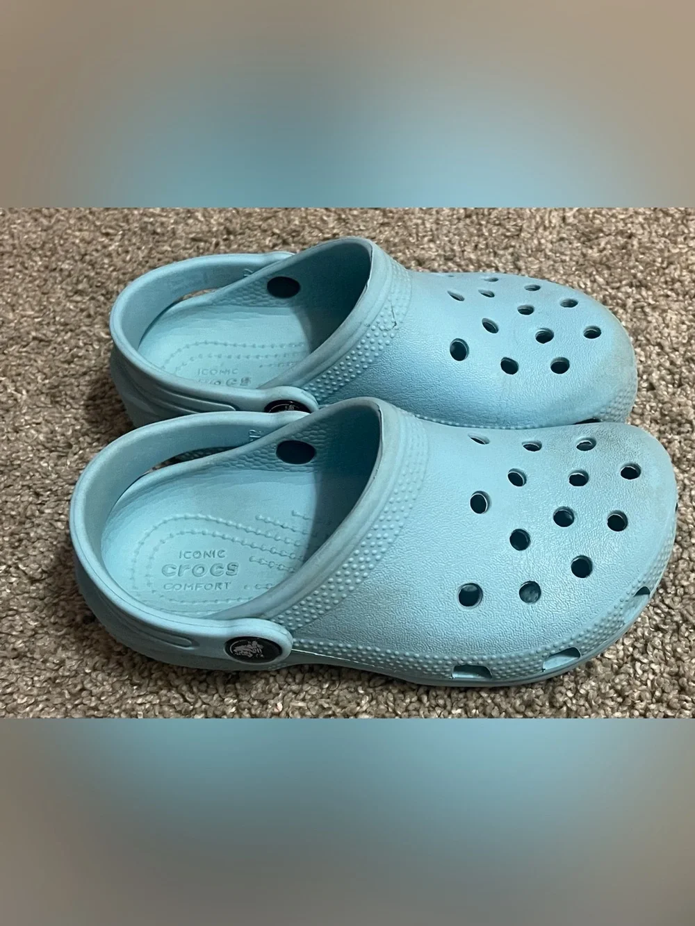 Classic crocs Child 12 unisex light blue